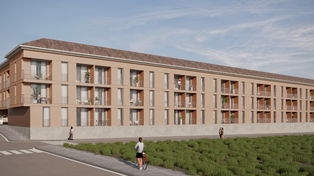 Render façana davant sud-est